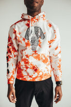 Carregar imagem no visualizador da galeria, Cosmic Orange Personalized Tie Dye Hoodie