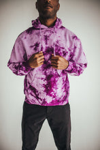 Carregar imagem no visualizador da galeria, Eggplant Splash Personalized Tie Dye Hoodie