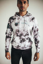 Carregar imagem no visualizador da galeria, Cosmic Charcoal Dog Lover Tie Dye Hoodie