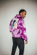 Load image into Gallery viewer, Eggplant Splash Personalized Tie Dye Hoodie
