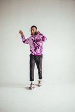 将图片加载到图库查看器，Eggplant Splash Personalized Tie Dye Hoodie
